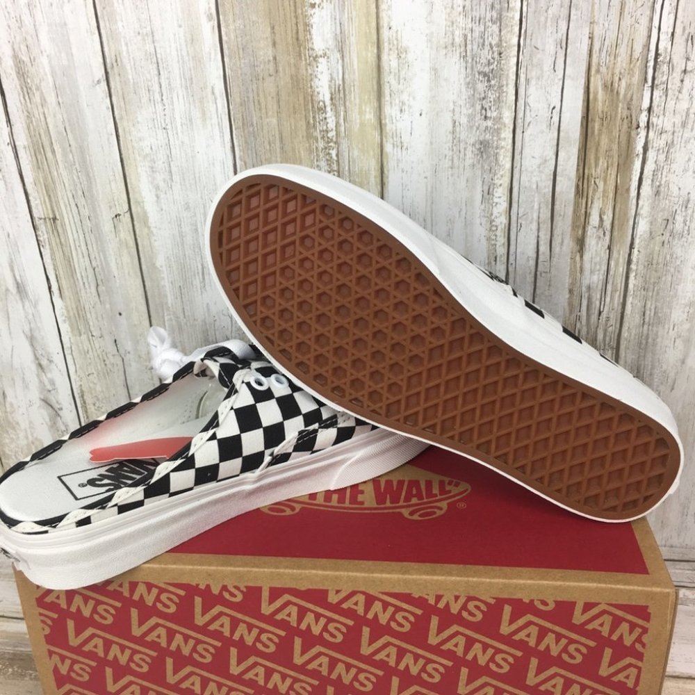 Vans Authentic Mule Checkerboard Black/Truwhtš AUA - Picture 8 of 14